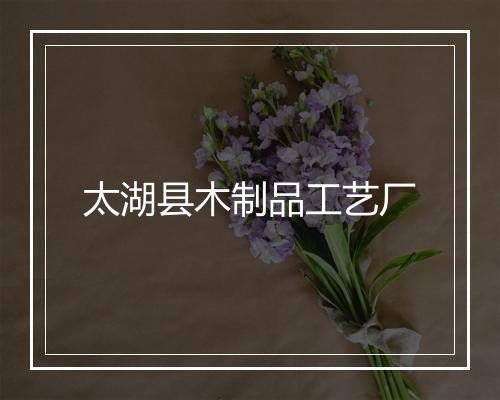 太湖县木制品工艺厂