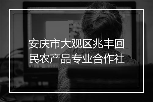 安庆市大观区兆丰回民农产品专业合作社