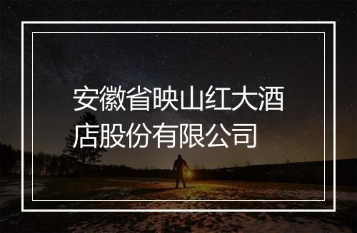 安徽省映山红大酒店股份有限公司