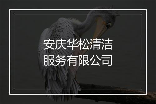 安庆华松清洁服务有限公司
