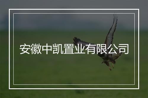 安徽中凯置业有限公司