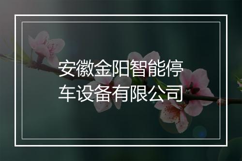 安徽金阳智能停车设备有限公司
