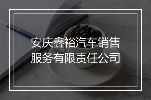 安庆鑫裕汽车销售服务有限责任公司