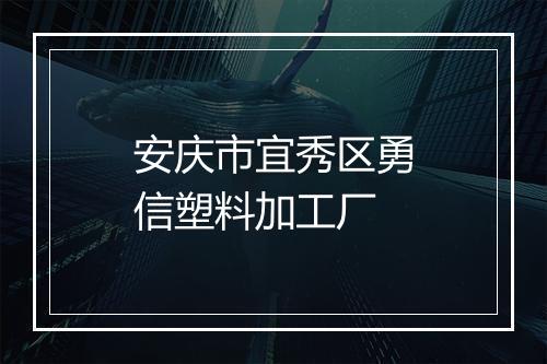 安庆市宜秀区勇信塑料加工厂