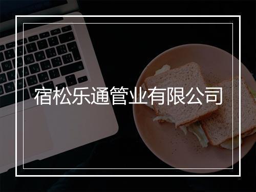 宿松乐通管业有限公司