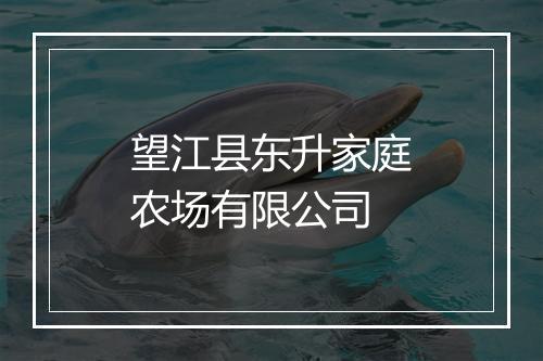 望江县东升家庭农场有限公司
