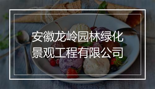 安徽龙岭园林绿化景观工程有限公司