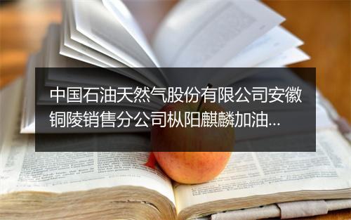 中国石油天然气股份有限公司安徽铜陵销售分公司枞阳麒麟加油站