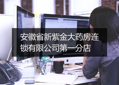 安徽省新紫金大药房连锁有限公司第一分店