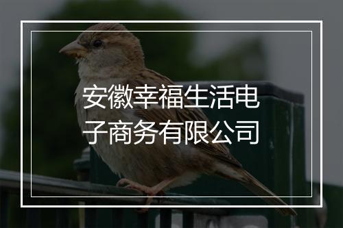 安徽幸福生活电子商务有限公司