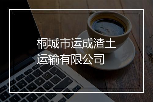 桐城市运成渣土运输有限公司