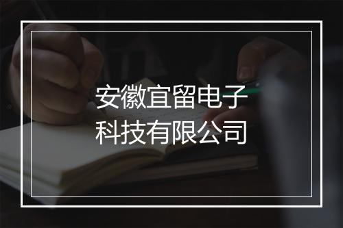 安徽宜留电子科技有限公司