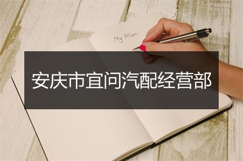 安庆市宜问汽配经营部