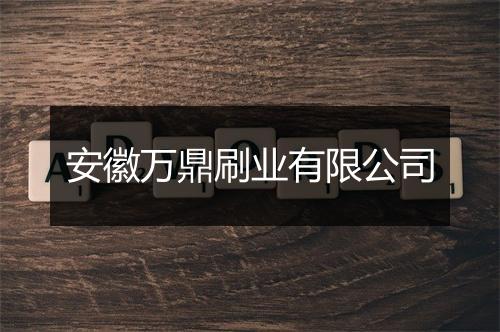 安徽万鼎刷业有限公司