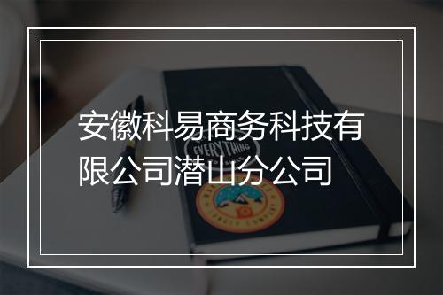 安徽科易商务科技有限公司潜山分公司