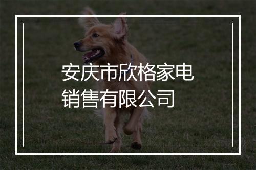 安庆市欣格家电销售有限公司