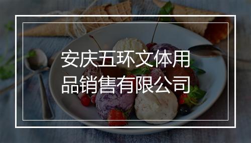 安庆五环文体用品销售有限公司