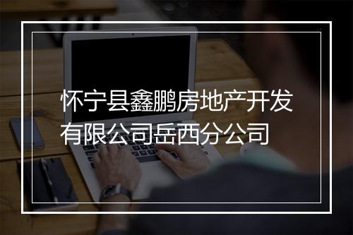 怀宁县鑫鹏房地产开发有限公司岳西分公司