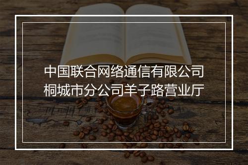 中国联合网络通信有限公司桐城市分公司羊子路营业厅
