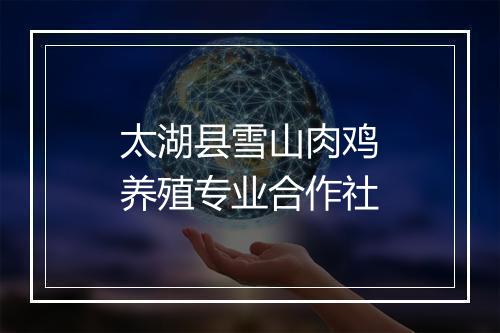 太湖县雪山肉鸡养殖专业合作社