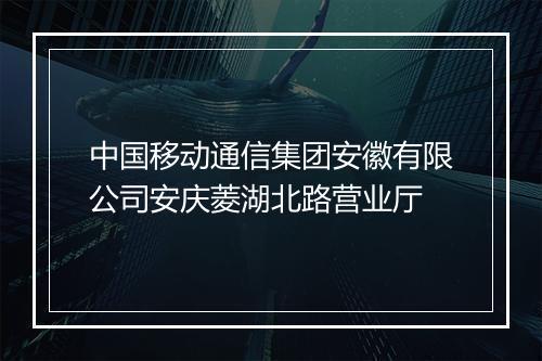 中国移动通信集团安徽有限公司安庆菱湖北路营业厅