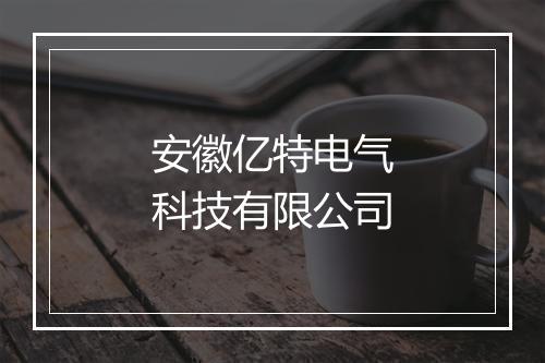 安徽亿特电气科技有限公司