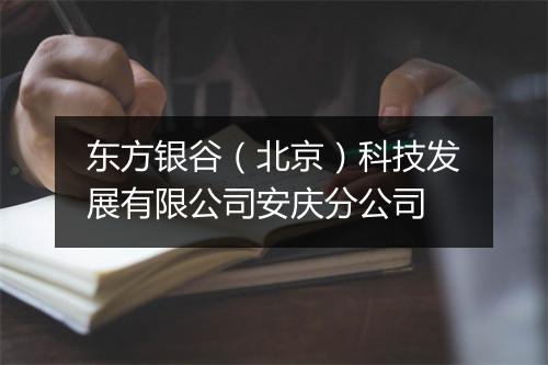 东方银谷（北京）科技发展有限公司安庆分公司