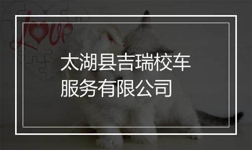 太湖县吉瑞校车服务有限公司