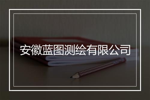 安徽蓝图测绘有限公司