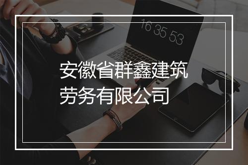 安徽省群鑫建筑劳务有限公司