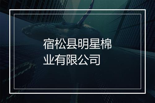 宿松县明星棉业有限公司