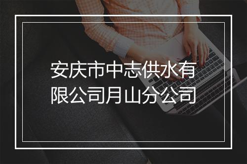 安庆市中志供水有限公司月山分公司