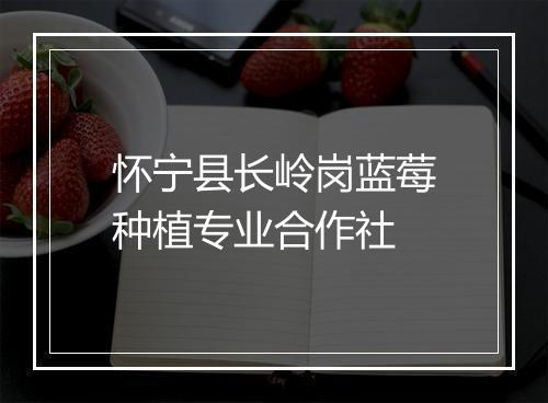 怀宁县长岭岗蓝莓种植专业合作社