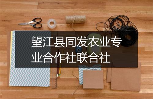 望江县同发农业专业合作社联合社