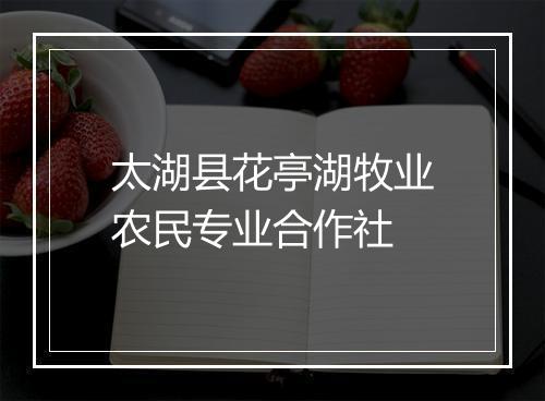 太湖县花亭湖牧业农民专业合作社