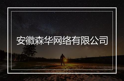 安徽森华网络有限公司