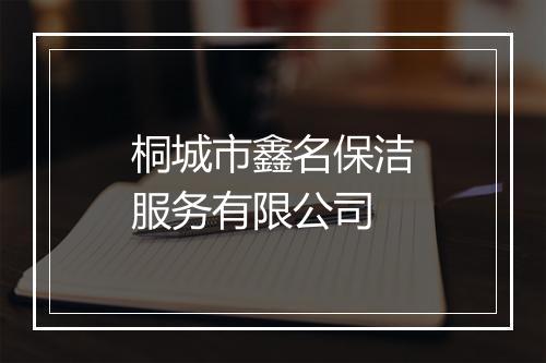 桐城市鑫名保洁服务有限公司