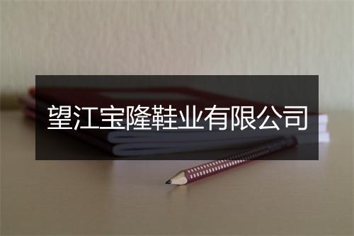望江宝隆鞋业有限公司