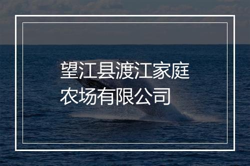 望江县渡江家庭农场有限公司