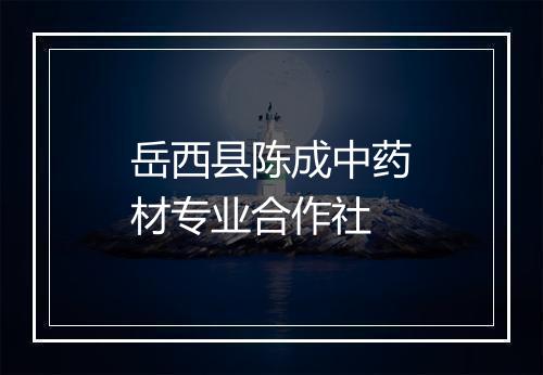岳西县陈成中药材专业合作社