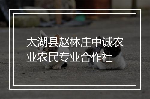 太湖县赵林庄中诚农业农民专业合作社