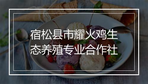 宿松县市耀火鸡生态养殖专业合作社