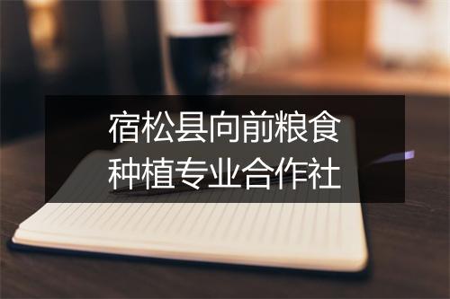 宿松县向前粮食种植专业合作社