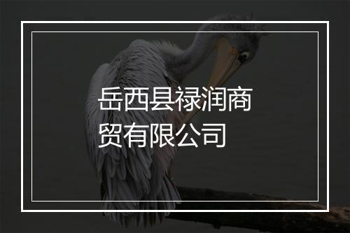 岳西县禄润商贸有限公司
