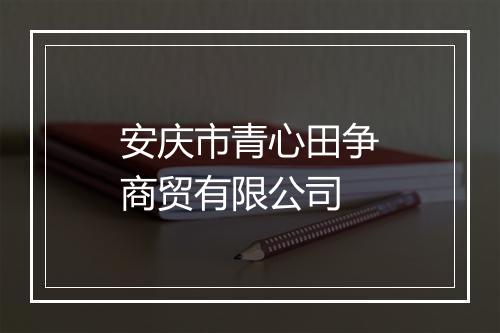 安庆市青心田争商贸有限公司