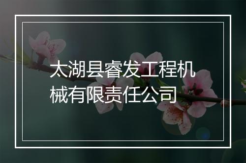 太湖县睿发工程机械有限责任公司