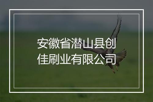 安徽省潜山县创佳刷业有限公司