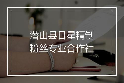 潜山县日星精制粉丝专业合作社
