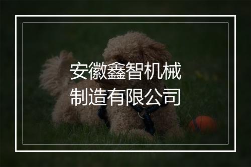 安徽鑫智机械制造有限公司