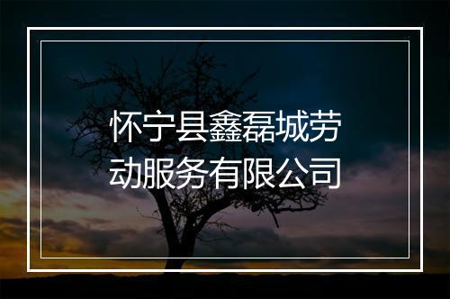 怀宁县鑫磊城劳动服务有限公司